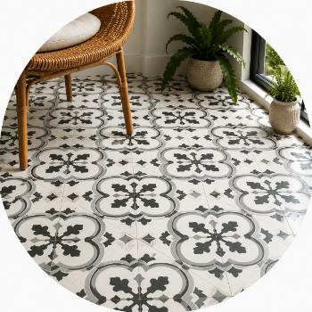 Gạch bông trang trí mang phong cách độc đáo